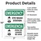 Signmission Eye Wash Station Bilingual, 7 in W x Rectangle, Aluminum OS-2PACK-EM-A-710-L-10317 - alternate 6